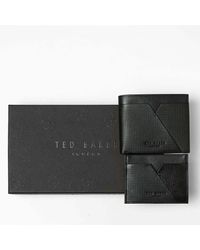 Ted Baker - Accessories Viktree Leather Wallet And Cardholder Set - Lyst