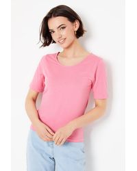 Oasis - Plain Scoop Short Sleeve Top - Lyst