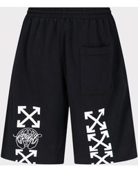 Off-White c/o Virgil Abloh - Exactly The Opposite Arrow Skate Sweatshorts - Lyst