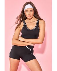 DSGN Studio - Sculpt Piping Detail Padded Vest Top - Lyst