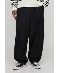 BoohooMAN - Tall Pleat Front Balloon Fit Pants - Lyst