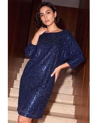Roman - Sequin Glitter T-Shirt Dress - Lyst