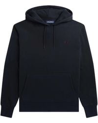Fred Perry - Sweatshirt Laurel Wreath Hooded Sweat Cotton - Lyst