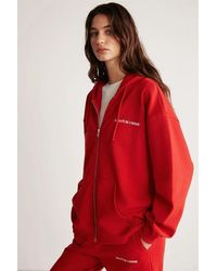 Grimelange - Hooded Zip-Front Oversized Sweatshirt - Lyst
