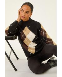 Roman - Petite Agryle Knit Jumper - Lyst