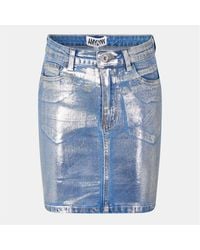 Amy Lynn - Amylynn Metallic Mini 5 Pocket Skirt - Lyst