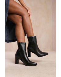 Where's That From - Wheres 'Artic' Block Heel Ankle Boot - Lyst