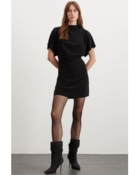 Grimelange - Pleated Half Turtleneck Mini Dress - Lyst