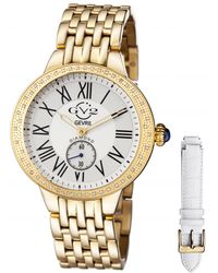 Gv2 - Siena Swiss Quartz Diamonds Dial Stainless Steel Watch - Lyst