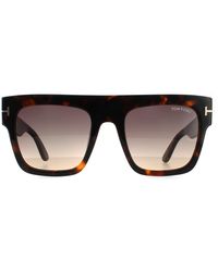 Tom Ford - Square Dark Havana Smoke Gradient - Lyst