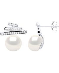 Ateliers Saint Germain - Oorbellen Strips Met Cubic Zirconia - Lyst