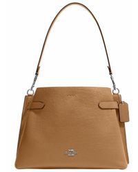 COACH - Leather Hanna Shoulder Bag - Lyst