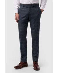 Antique Rogue - Flat Fronted Slim Fit Suit Trousers - Lyst