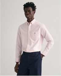 GANT - Light Regular Fit Oxford Shirt - Lyst