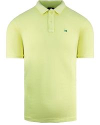 Scotch & Soda - Short Sleeve Cotton Yellow Polo Shirt 142734 0244 - Lyst