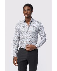 Alexandre Silver Label - Long Sleeve Floral Tailored Formal Shirt - Lyst