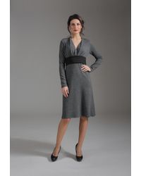 Conquista - Long Sleeve Empire Line Dress - Lyst