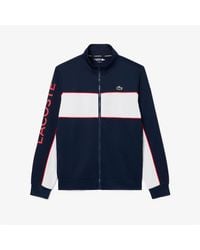 Lacoste - Branding Zipped Tennis Sweatshirt - Lyst