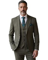 Paul Andrew - 3 Piece Sage Tailored Fit Formal Suit - Lyst