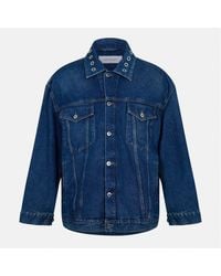 Off-White c/o Virgil Abloh - Off Solid Patterned Overshirt With Chest Pocket - Lyst