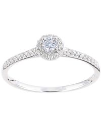 DIAMANT L'ÉTERNEL - 9kt Witgouden Ring Met 0,25 Ct Diamant - Lyst