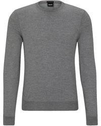 BOSS - Botto-L Crew Neck Knitwear Medium Cotton - Lyst
