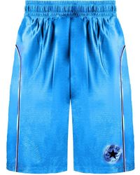 Converse - Chuck Taylor Blauwe Korte Broek - Lyst