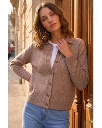Roman - Petite Collar Cardigan - Lyst