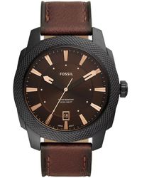 Fossil - Machine Watch Fs5972 Leather (Archived) - Lyst