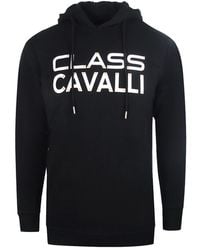 Roberto Cavalli - Reverse Logo Hoodie Cotton - Lyst