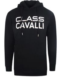 Roberto Cavalli - Reverse Logo Hoodie Cotton - Lyst