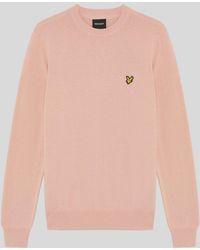 Lyle & Scott - Baumwoll-Pullover Mit Rundhalsausschnitt - Lyst