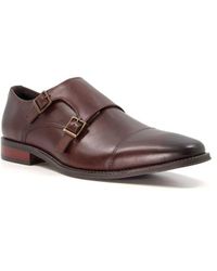Dune - Stitch - Smart Monk Shoes Leather - Lyst