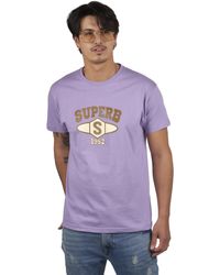 Superb - University Sprbca-2201 Short Sleeve Round Neck T-Shirt - Lyst