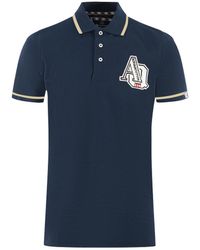 Aquascutum - Aq 1851 Embroidered Tipped Polo Shirt - Lyst