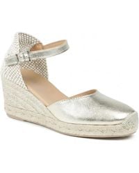 Jones Bootmaker - Rayna Leather Buckled Espadrilles - Lyst