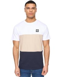 Henleys - Henpanel Colour Block Cotton T-Shirt - Lyst