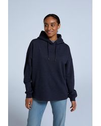 Mountain Warehouse - 'Amber' Relaxed Hoodie With Elasticated Cuffs & Hem Cosy Pullover Cotton - Lyst