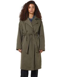 Noisy May - Trench Long Coat Classic Lapel Belted Jacket - Lyst