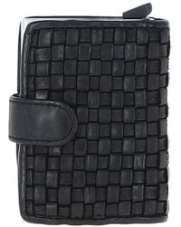 Ashwood Leather - 'La Perfetto' Metal & Woven Card Wallet Case - Lyst
