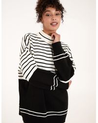 Blue Vanilla - Mixed Stripe Round Neck Jumper - Lyst