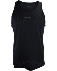 Björn Borg - Running Breathable And Lightweight Perforated Sleeveless Tank Top For - Lyst