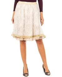 La Martina - High Elastic Waist Skirt With Chiffon Lining Jwkg01 - Lyst