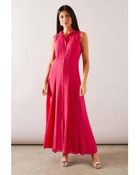 Wallis - Printed Floral Ruffle Midaxi Dress - Lyst