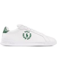 Ralph Lauren - Polo Heritage Circle Logo Trainers - Lyst