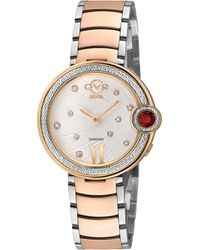 Gv2 - Perugia Diamond Watch, Iprg Case, Dial, Two-Toned Ss/Iprg Bracelet - Lyst