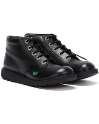 Kickers - Kick Hi Leather Ankle Boots - Lyst