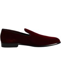 Dolce & Gabbana - Velvet Loafers Slipon - Lyst