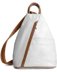 Woodland Leathers - Italian Leather Convertible Backpack Vera Pelle Anti-Theft Rucksack - Lyst
