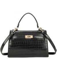 Where's That From - 'Storm' Top Handle Bag With Buckle Detail - Lyst